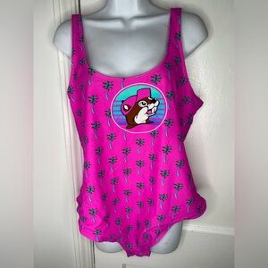 BUCEE’S Pink Swimsuit with Palm Tree Print